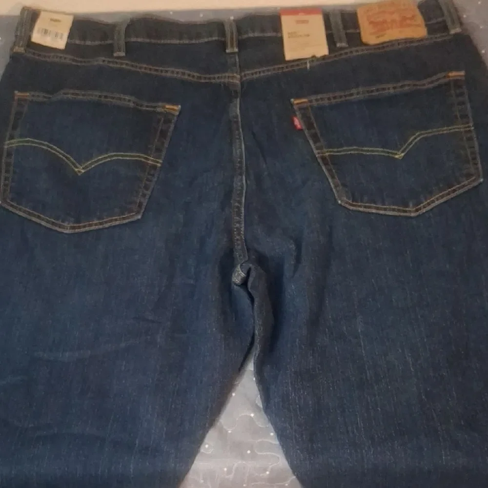 Levi's 505 Men's Dark Blue Straight Leg Jeans size 44 x 29 NWT